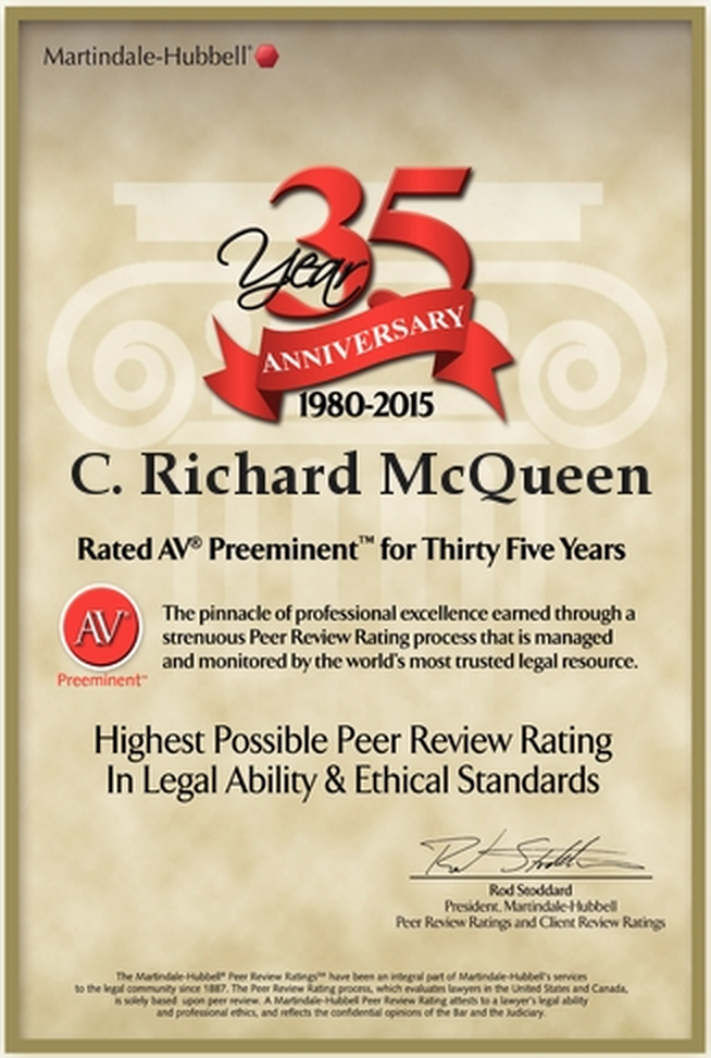 highest possible rating in both legal ability & ethical standards